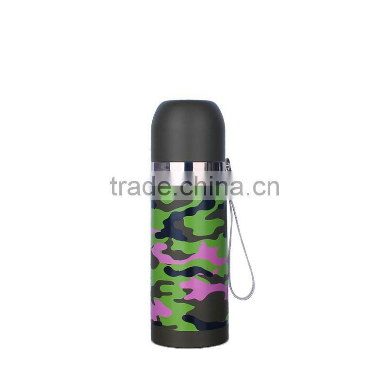 promoting/wholesale high-quality camouflage color designed double vacuum travel mug