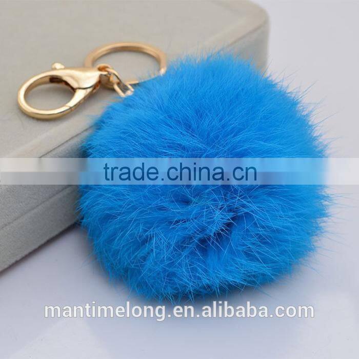 rabbit fur ball keychain rabbit tail keychain rabbit fur key chain