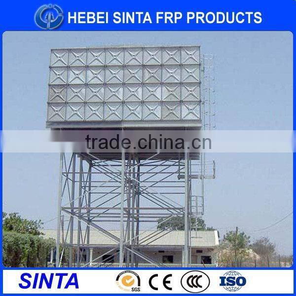 China manufacture high quality pressure galvanized steel water tanks