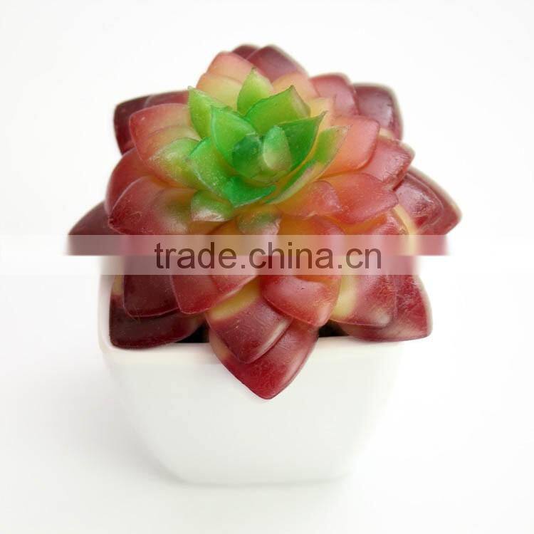 Wholesale indoor home decoration artificial plant with cement flower pot