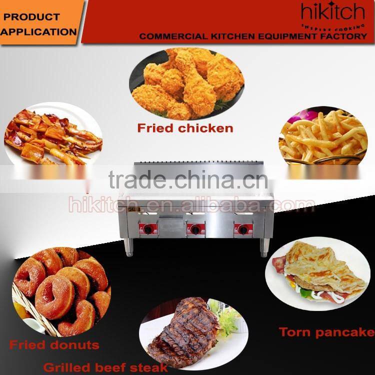 Stainless steel flat plate gas grill griddle