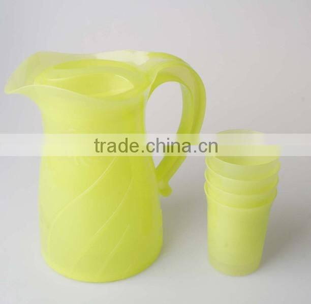 BPA free colorful high quality water jug with cup