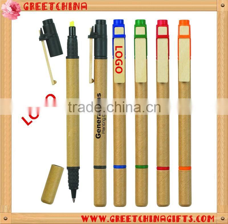 Cheap Custom advertising ballpoint bamboo pen