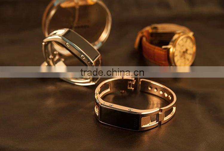 rose gold bluetooth led display health care smart watch with sleep minitor , pedometer for couples