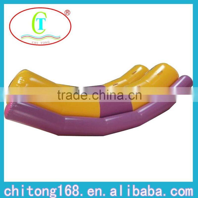 Inflatable Double Lane Water Seesaw For Sale