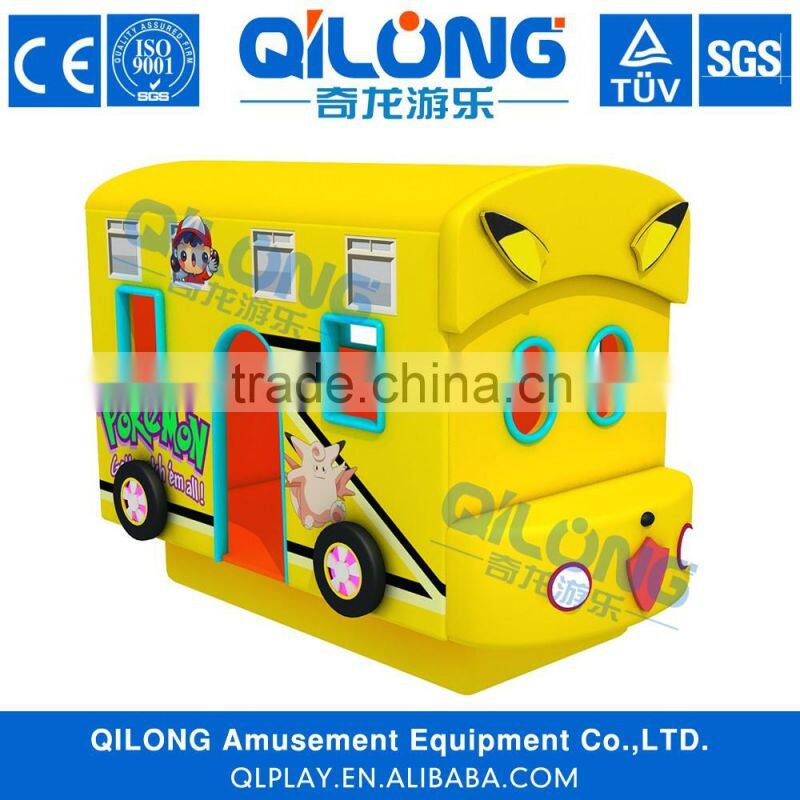 Pikachu bus kids indoor playground soft electric playground equipment