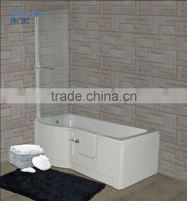 P shape acrylic bathtub,baby bathtub,square acrylic bathtub