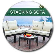 Waterproof rattan sofa set with cushion