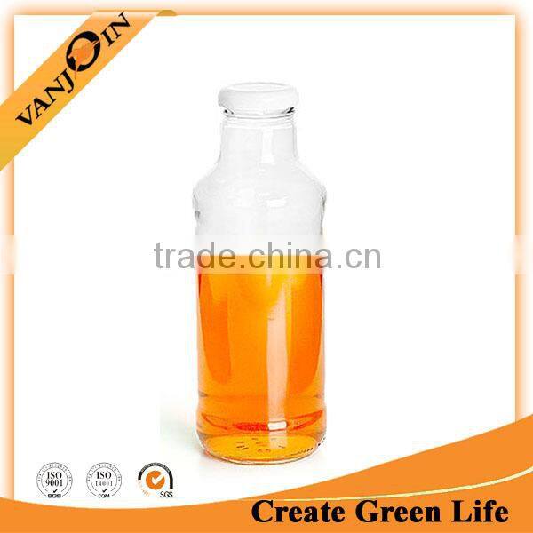 16oz Flint Tall Glass Bottle With Cap