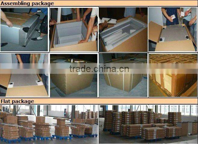 Fresh Melamine Kitchen Design with Glass