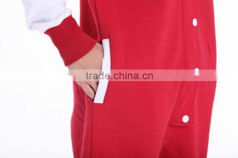 New arrival onesie jumpsuit one piece jump in suit zipped hoodie