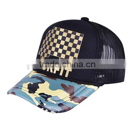 Printing cartoon hip hop trucker mesh caps