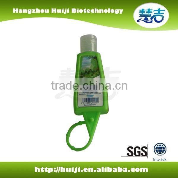29ml anti bacterial water-less alcohol hand gel with silicon holder
