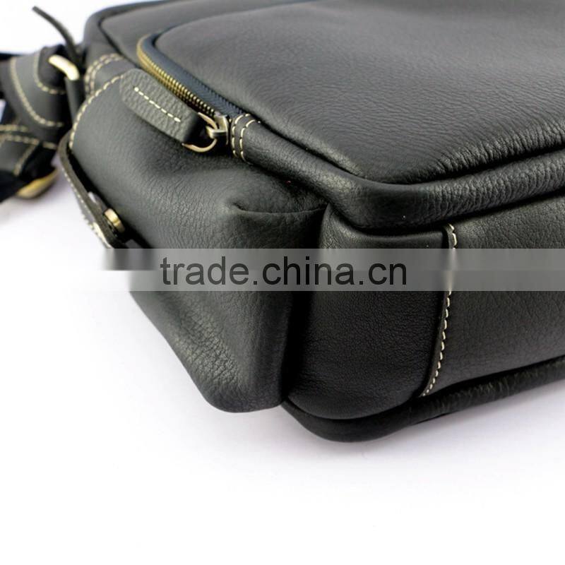 Hot selling fashion new style business genuine leather briefcase for men