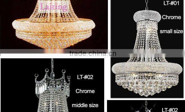 big crystal hanging light