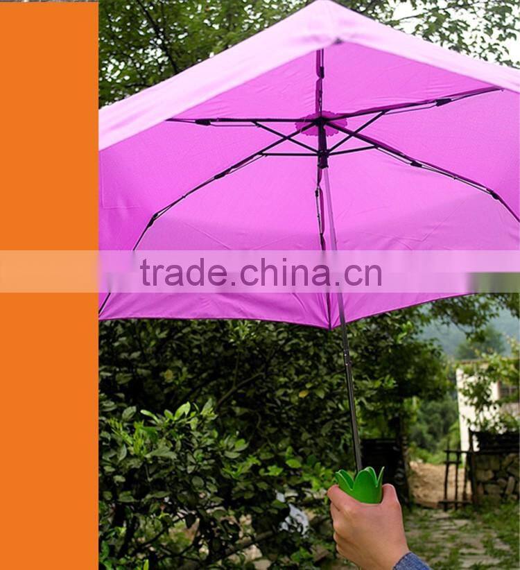 Hot Sell Unique Umbrella Sun And Rain Folding Umbrella Eggplant Shape Umbrella