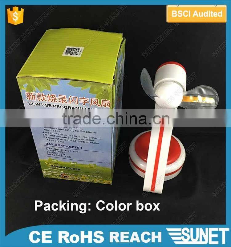 wholesale china goods popular luminous bluetooth led usb programmable fan