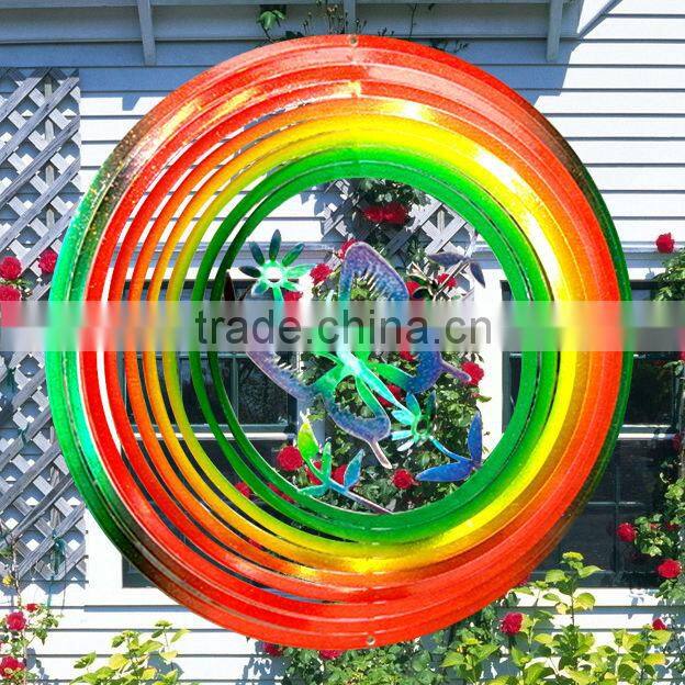 Stainless steel 3D wind spinner--3d butterfly.
