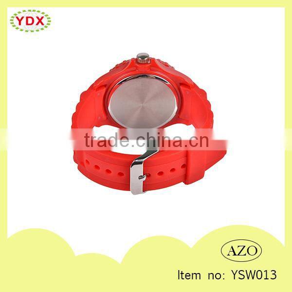 2015 New design promotion colorful silicone unisex watch