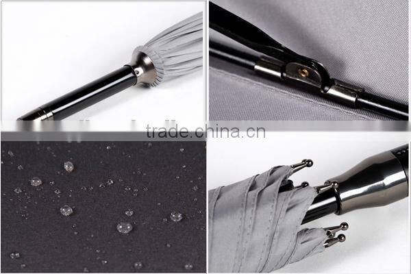 23" Automatic Straight Umbrella with Hook Handle