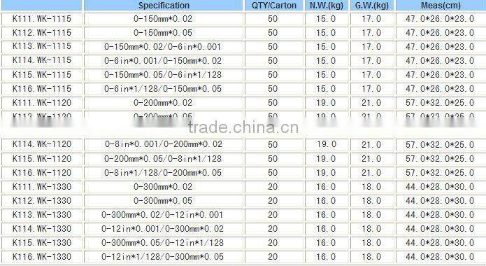 vernier caliper with 4-measurement