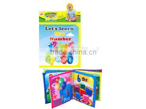 English Baby Color Learning Cloth Book, Infant Fabric Book