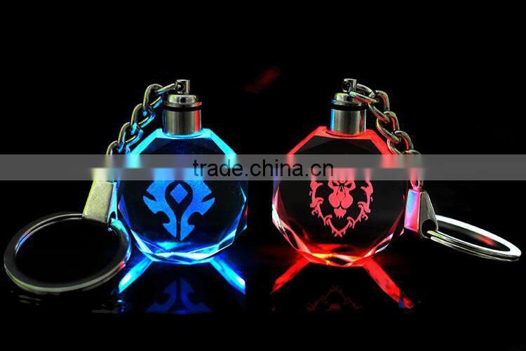 promotional engraved crystal smart car keychain