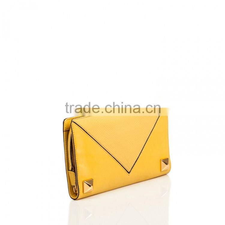Special washed leather clutch bag with a soft hand and chic look