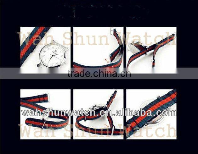 red and black nato strap with buckles