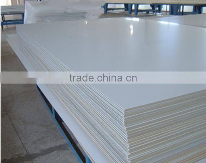 white color coated Polyester (PE) prepainted aluminum sheet for car