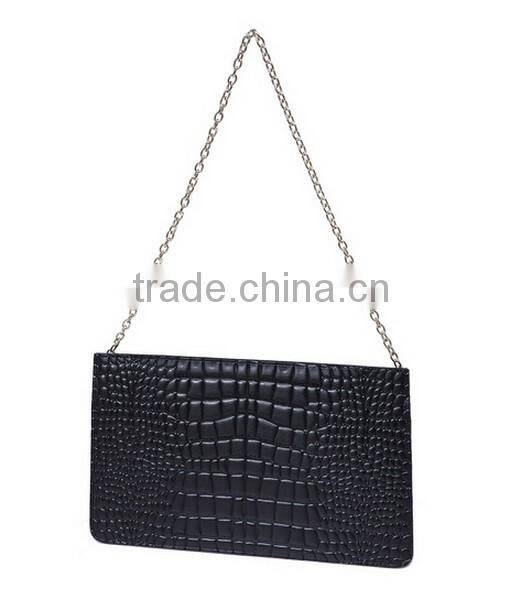 2015 trendy women crocodile PU messenger bag