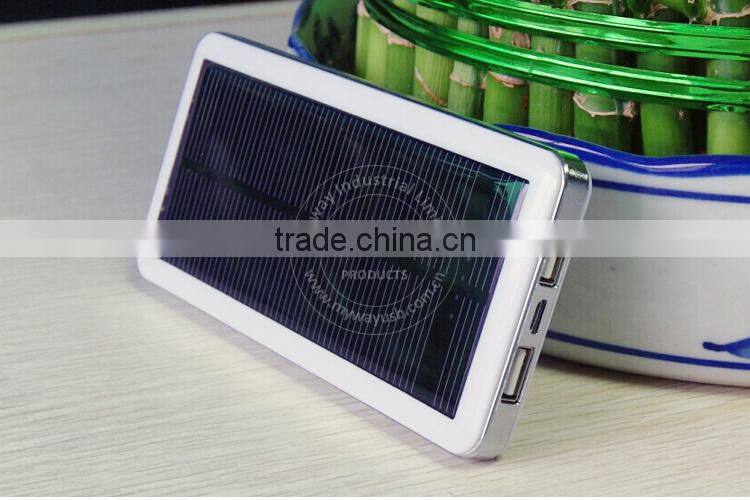Hot selling fashion design waterproof solar power bank ,portable solar charger,waterproof portable solar charger power bank