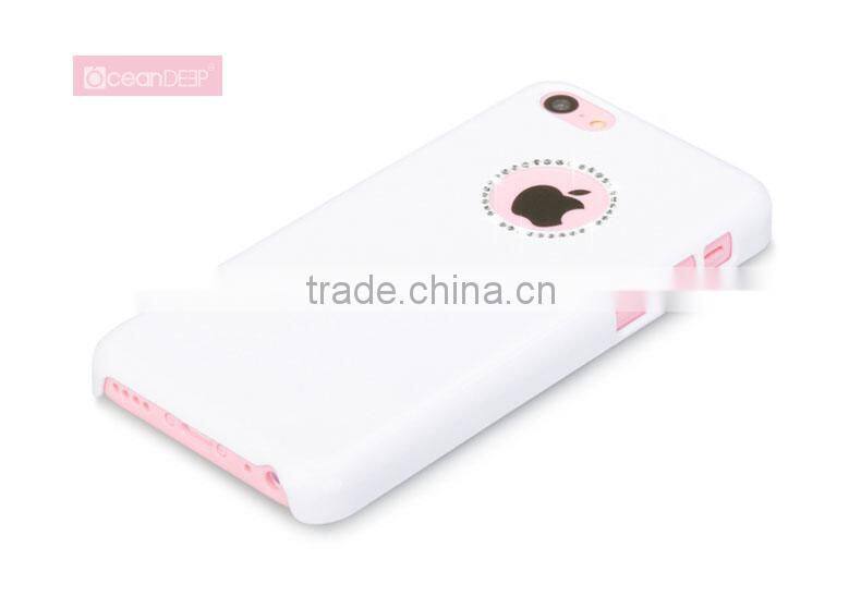 Diamond pc hard case for iphone 5c bling shining plastic case