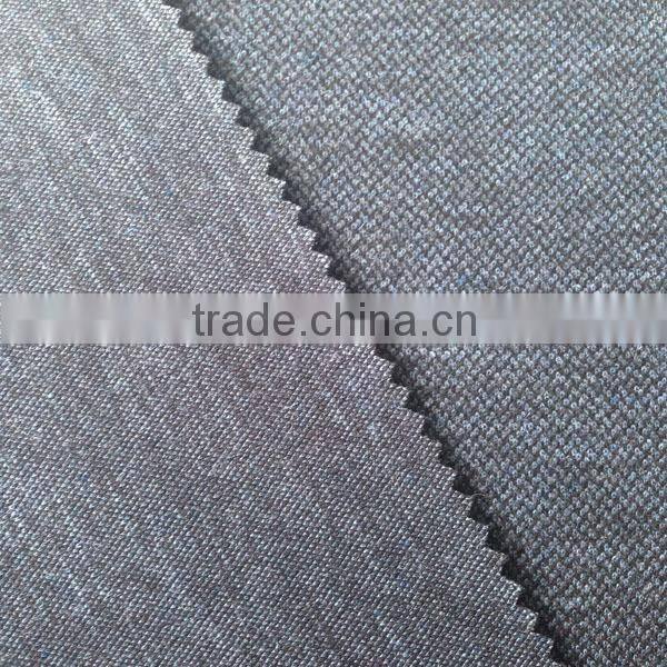 Dyed cotton double sided weft knitted stripe jersey fabric