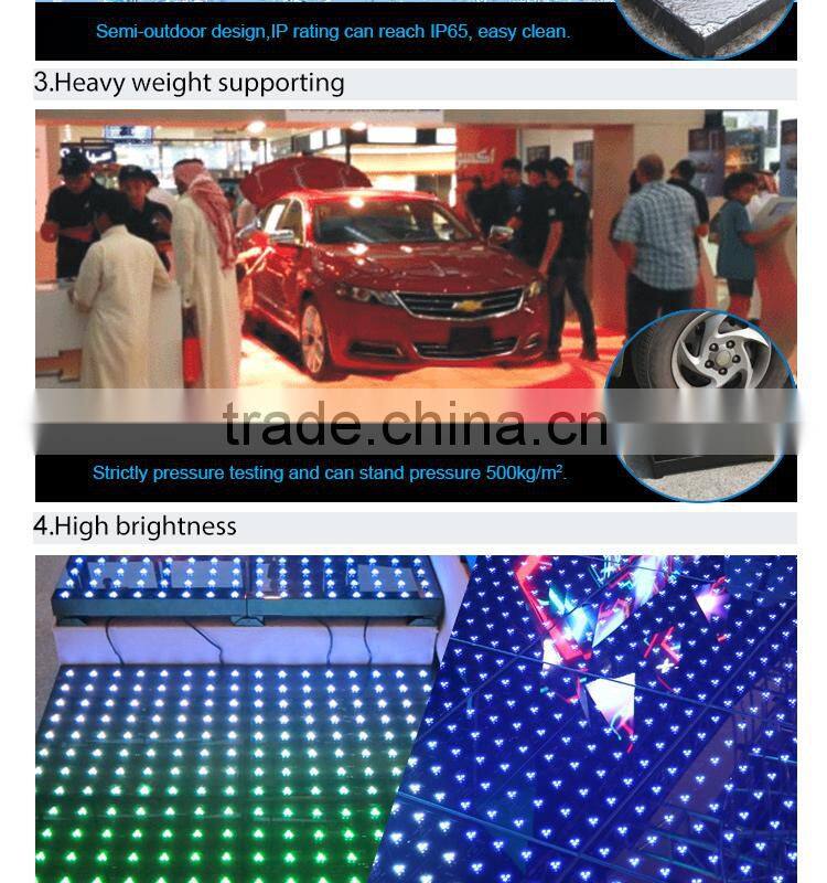 new led flash effect dance floor display screen good for restaurant floor /colorful led floor /stage floor