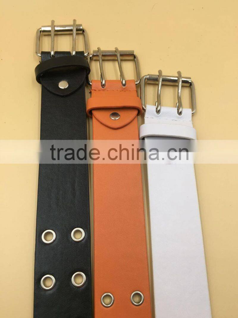 Factory hot sales metal belt with nickel eyelets and rivets for woman