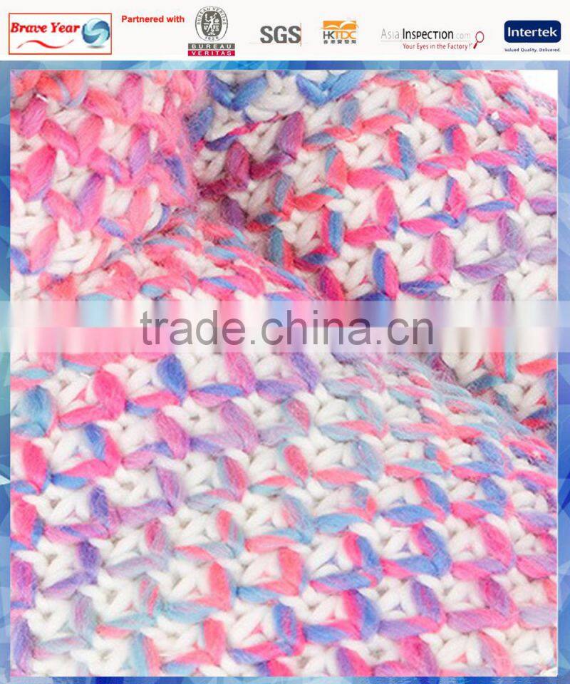 women bright space dye knitted women indoor boot