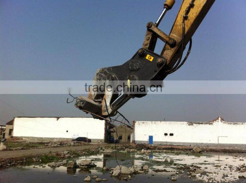 hydraulic concrete crusher pulverizer for excavator