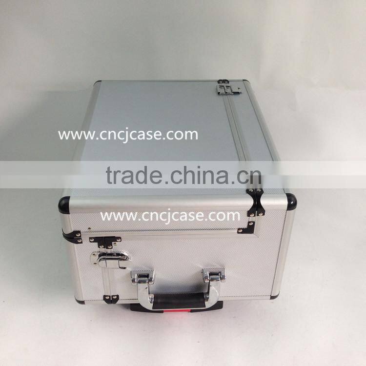 Durable aluminum trolley tool case