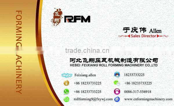 Corrugated metal roof panel forming machine on slae