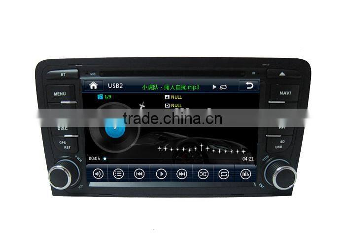 ZESTECH 2 din touch screen in-dash car audio for Audi A3 S3 car audio player with gps