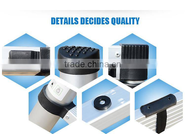 3.8m European EN131 standard retractable ladders