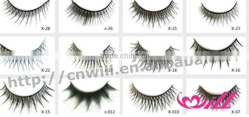 Fashion Pretty Most Professional False Eyelashes Black Eyelashes Manufacturer/OEM Acceptable