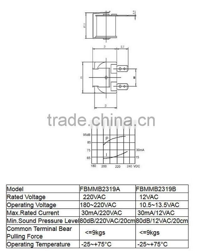 85DB 230VAC mechanical buzzer