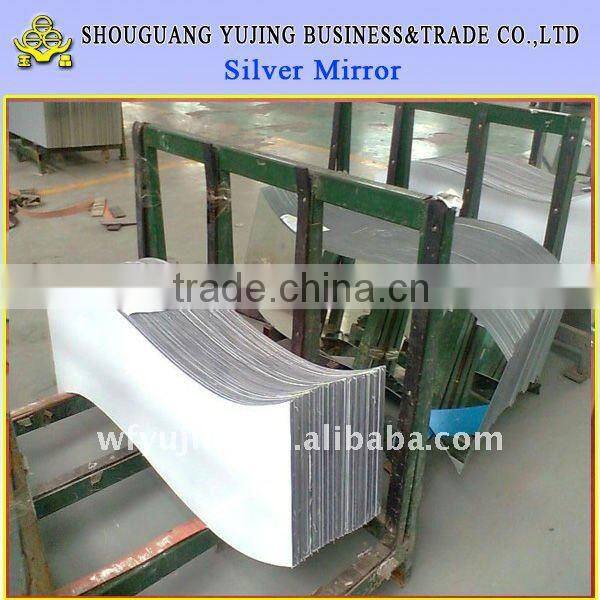 4mm oval bathroom mirror , bathroom mirror with glass shelf