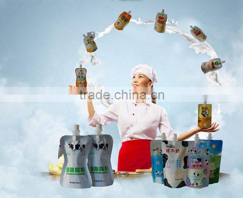 spout pouch/stand up pouch with spout/liquid stand up pouch with spout