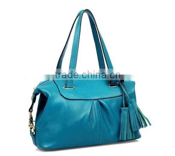 Custom Royal Women leather Extra Large Tote Bag With zipper Pocket