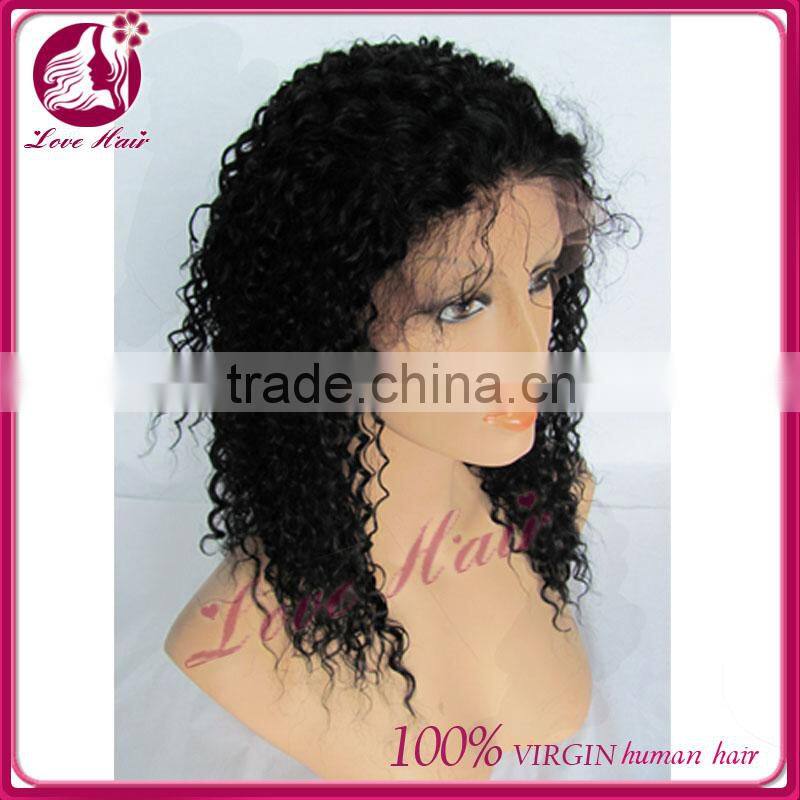2014 new coming with discount quality brazilian hair lace front wig/front lace wig