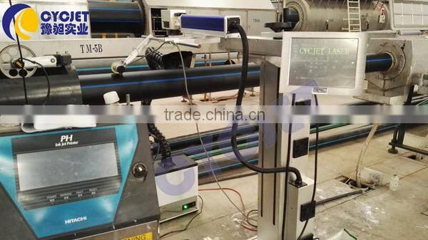 Fiber Laser Printer in Vietnam Plastic Pipe Factory
