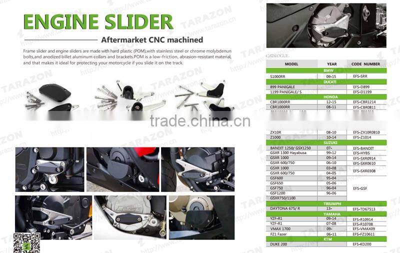 CNC Milling Motorcycle Engine Sliders For Honda CBR650 FT